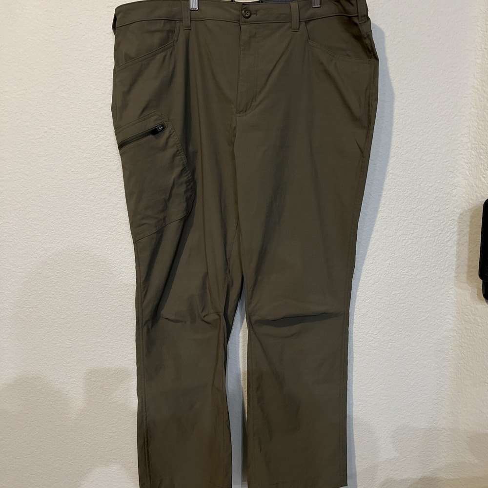 EDDIE BAUER Mens Rainier Nylon Outdoor Pants SLATE GREEN SIZE 40X32 SPF50+